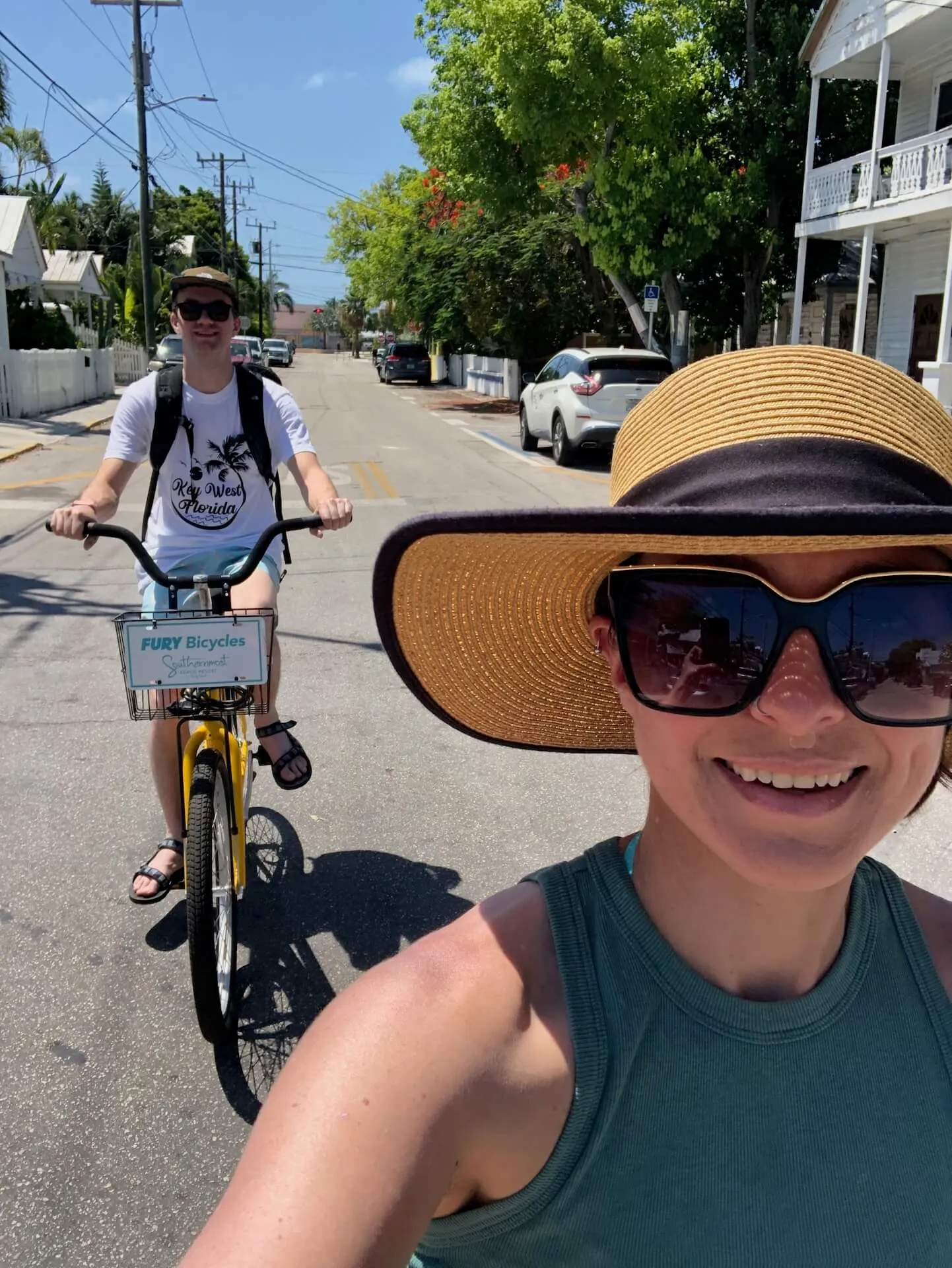 Biking around Key West