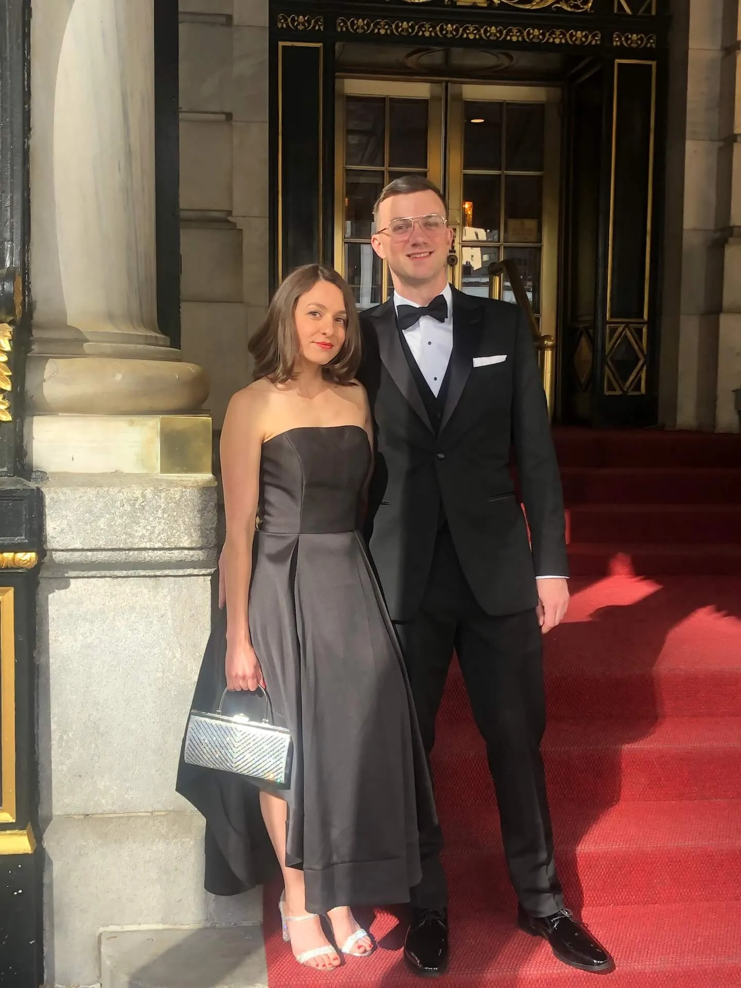 Dressed sharp at the Plaza in NYC